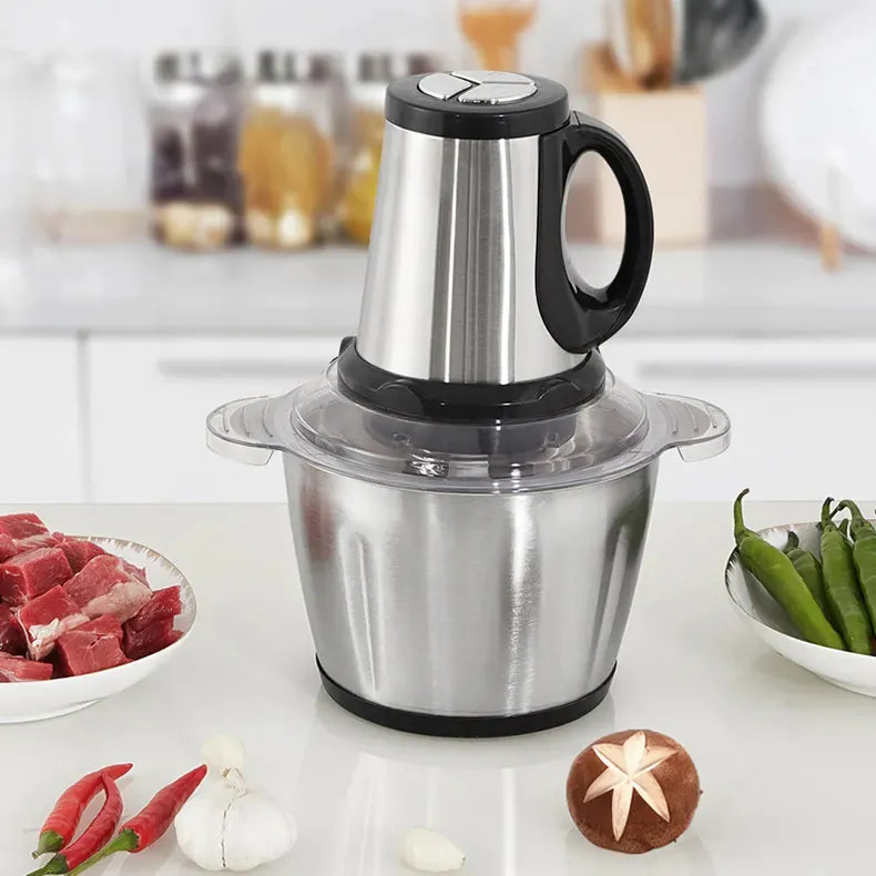 Portable Electric Meat Chopper 3L Stainless Steel