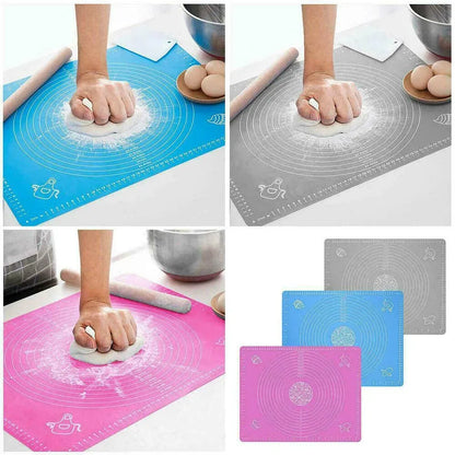 Large Size Silicon RotiMat Pastry Fondant DoughRolling Mat Silicone Surface