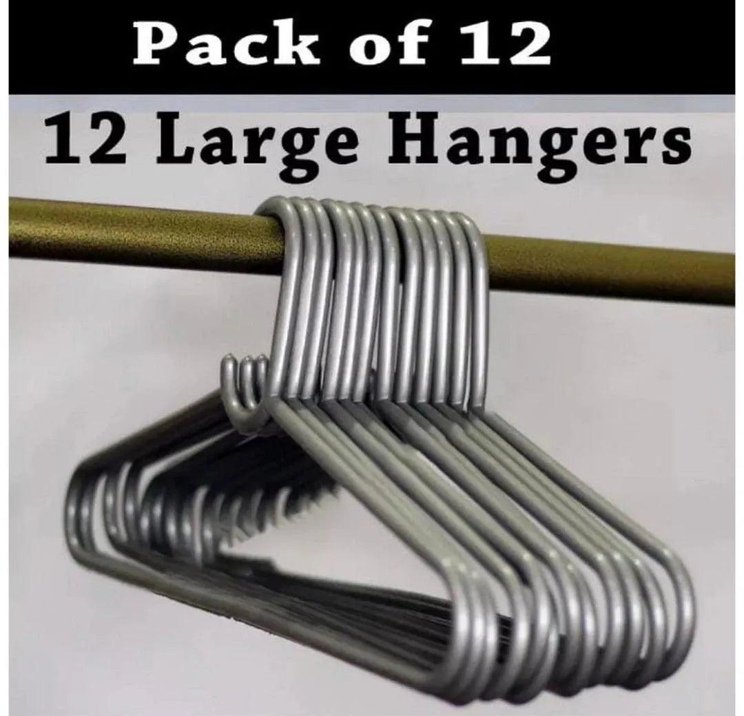 12 Large ABS Plastic Hangers for Clothes