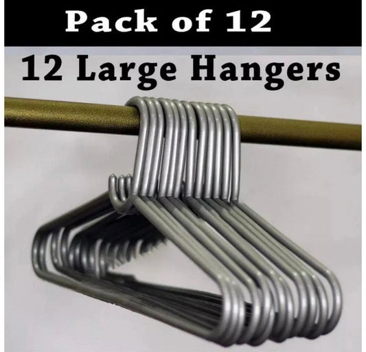 12 Large ABS Plastic Hangers for Clothes