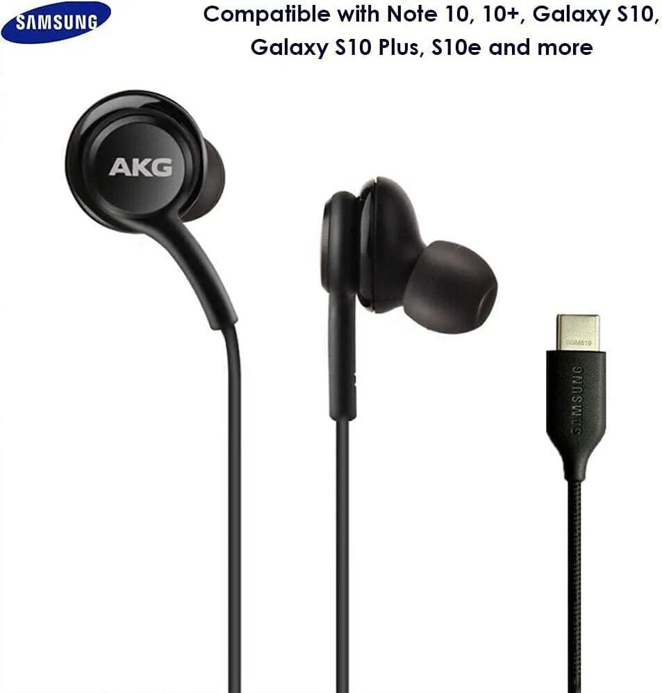 AKG Type-C Wired Earphones Black for Samsung