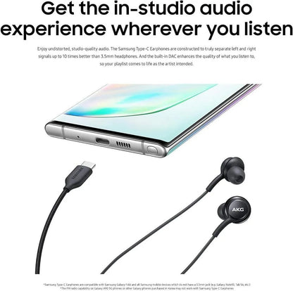 AKG Type-C Wired Earphones Black for Samsung