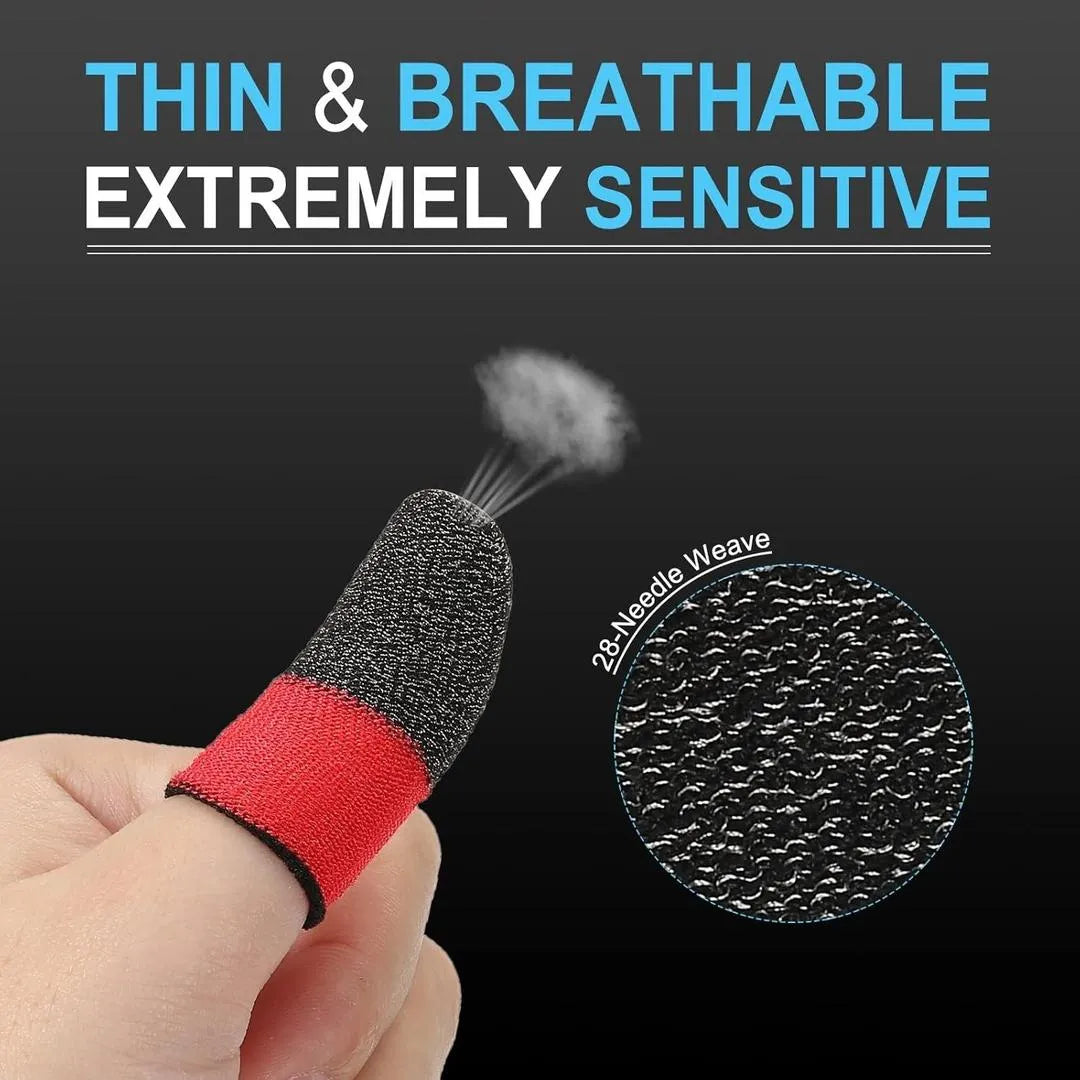 Gaming Finger Sleeves for PUBG Free Fire Anti Sweat Thumb Gloves Pack of 3