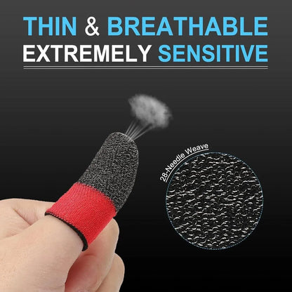 Gaming Finger Sleeves for PUBG Free Fire Anti Sweat Thumb Gloves Pack of 3