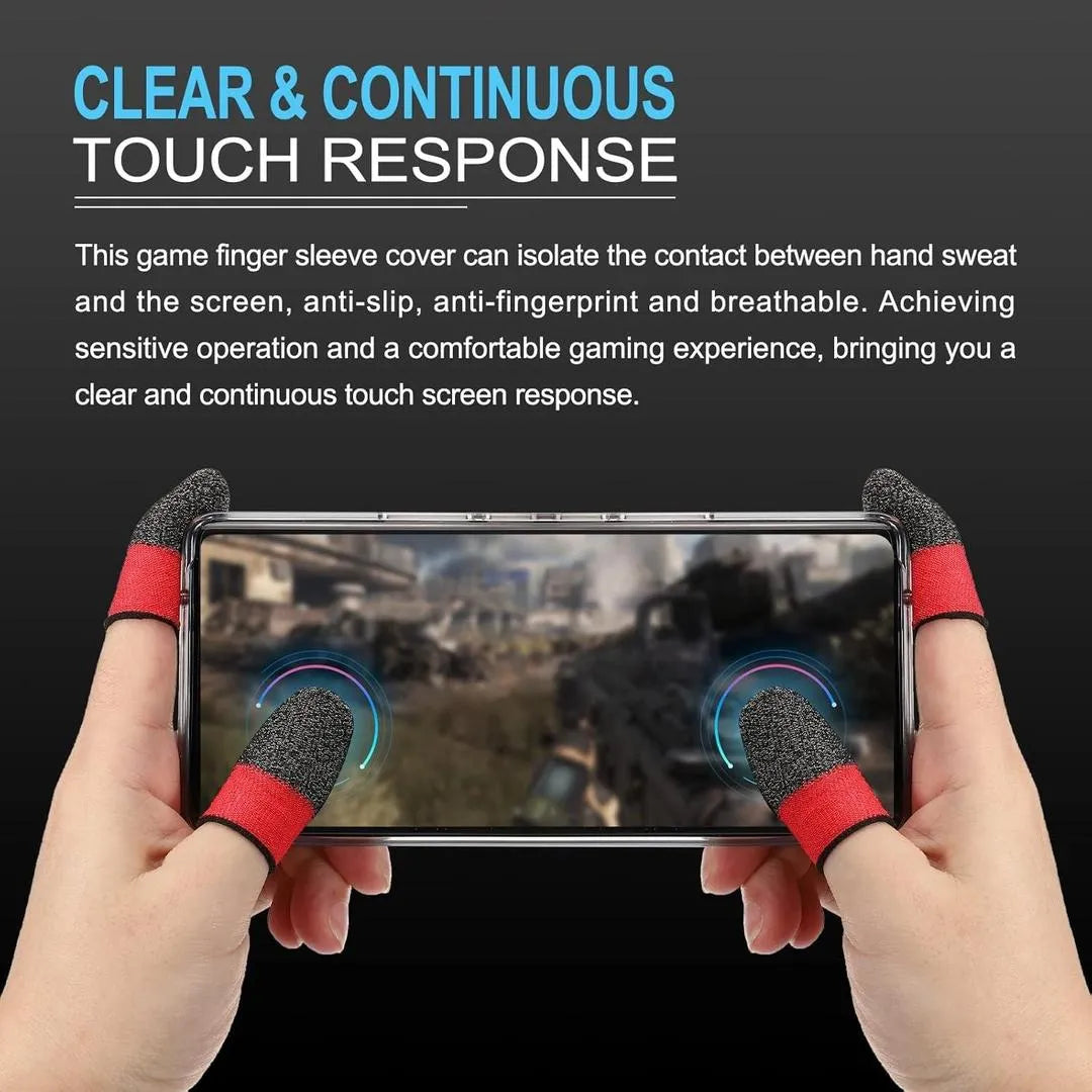 Gaming Finger Sleeves for PUBG Free Fire Anti Sweat Thumb Gloves Pack of 3