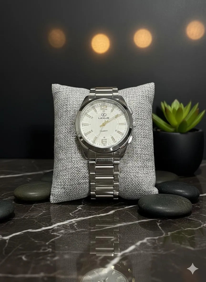 Lexus Men's Gold Quartz Watch with Stainless Steel Strap