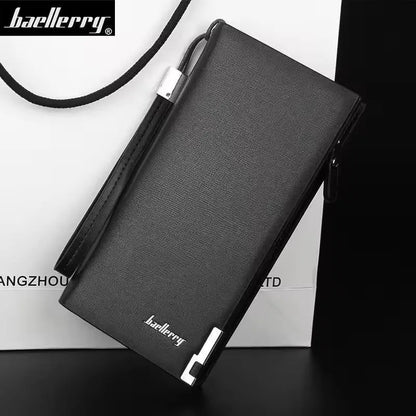 Men PU Leather Wallet 9 Card Slot Multicolor