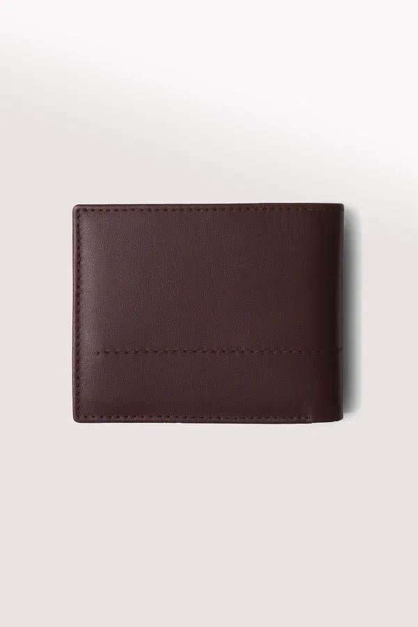 Brown Leather Wallet for Men with RFID Protection