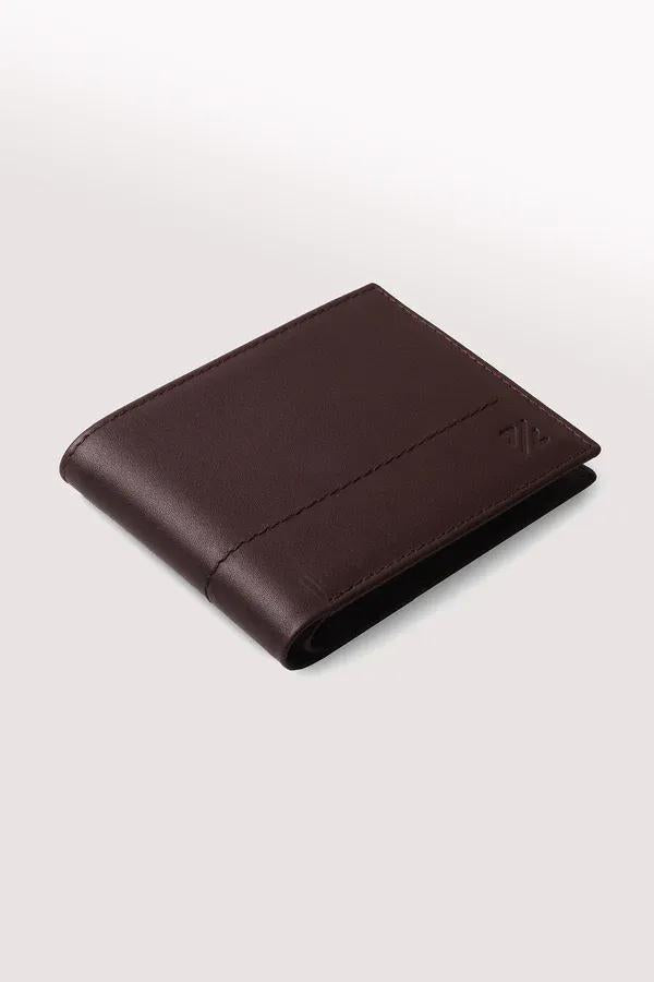 Brown Leather Wallet for Men with RFID Protection