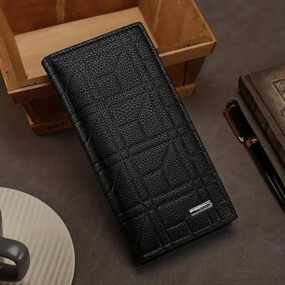 Premium Leather Trifold Wallet for Men Brown