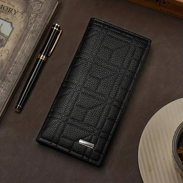 Premium Leather Trifold Wallet for Men Brown