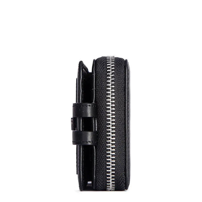 Men's Multi-Layer Folding Genuine Leather Wallet Stylish Card Holder Independent Cash Layer FangShui 10 Cards No Card Holder