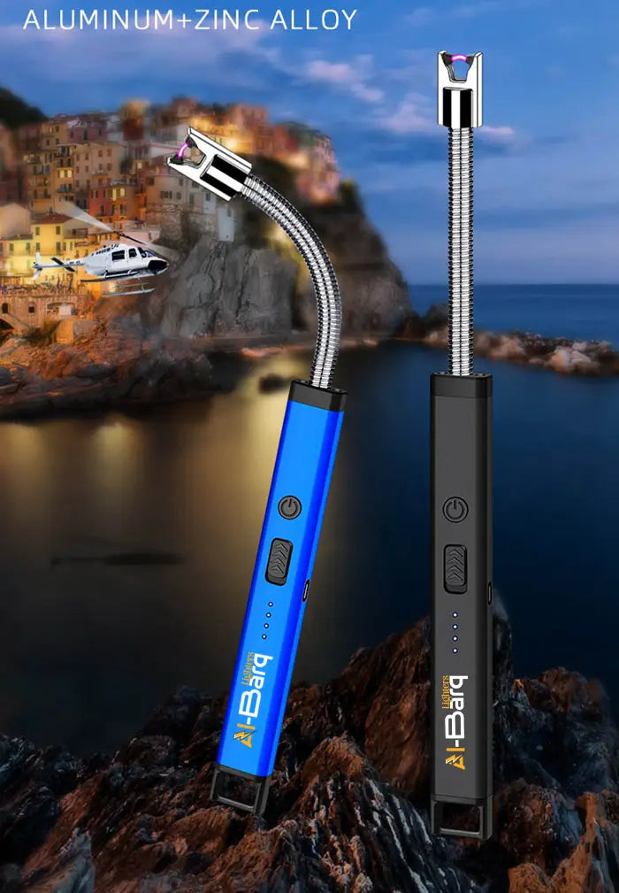 Electric Rechargeable Lighter | Best For Kitchen, BBQ and Candles in Black