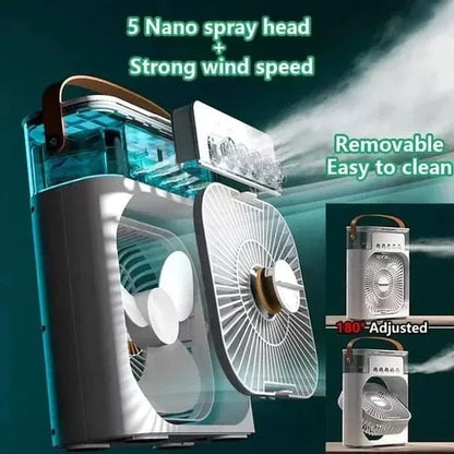 White Air Humidifier Fan 20W Portable