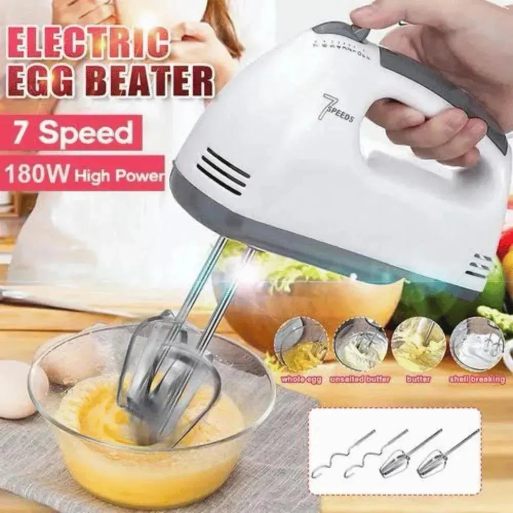 Easy Grip Stainless Steel Egg Beater - 1 Pc for Effortless Mixing