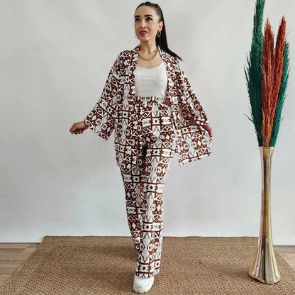 Zebra Print Cotton Lawn Co-ord Set for Women