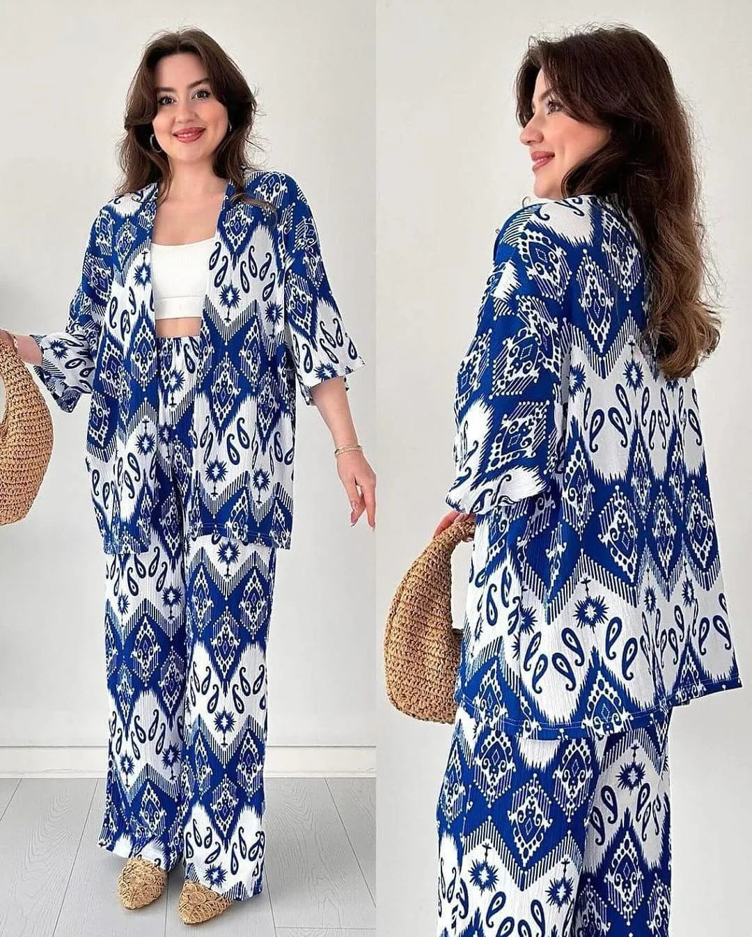 Zebra Print Cotton Lawn Co-Ord Set Medium to XL