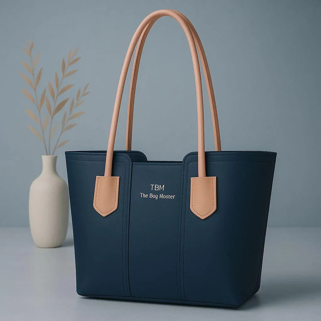Women's Brown Leather Tote Bag - Durable & Stylish Daily Use