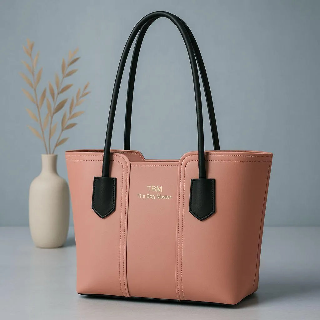 Women's Brown Leather Tote Bag - Durable & Stylish Daily Use