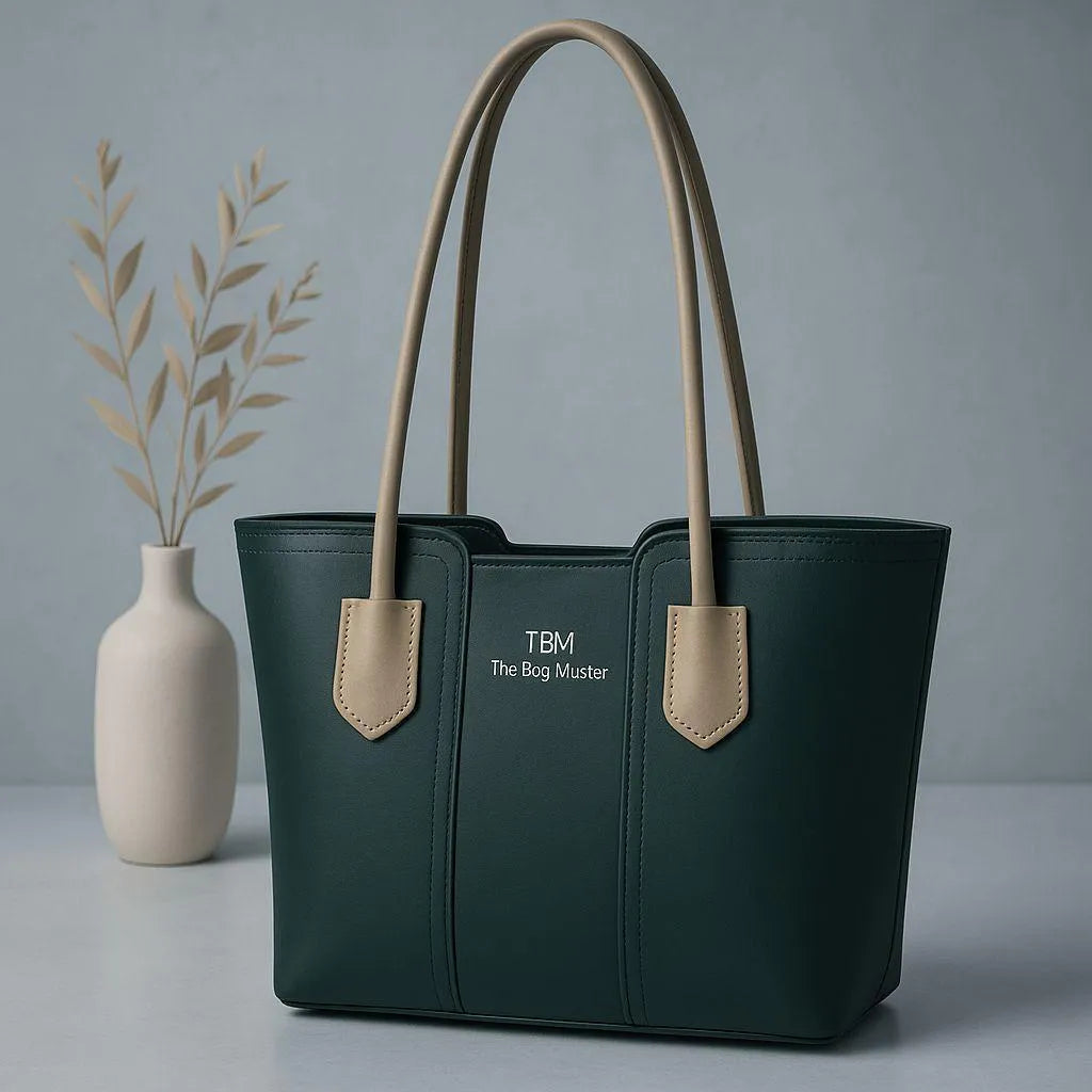 Women's Brown Leather Tote Bag - Durable & Stylish Daily Use