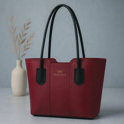 Women's Brown Leather Tote Bag - Durable & Stylish Daily Use