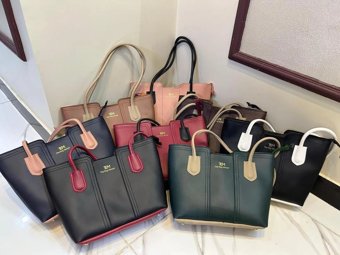 Women's Brown Leather Tote Bag - Durable & Stylish Daily Use