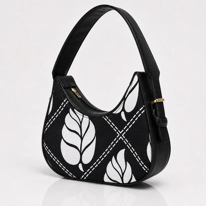 Floral Hobo Bag Canvas Adjustable Handle