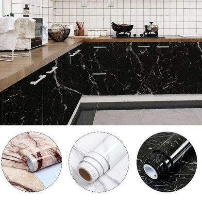 Black Marble Sheet for Kitchen Walls & Countertops