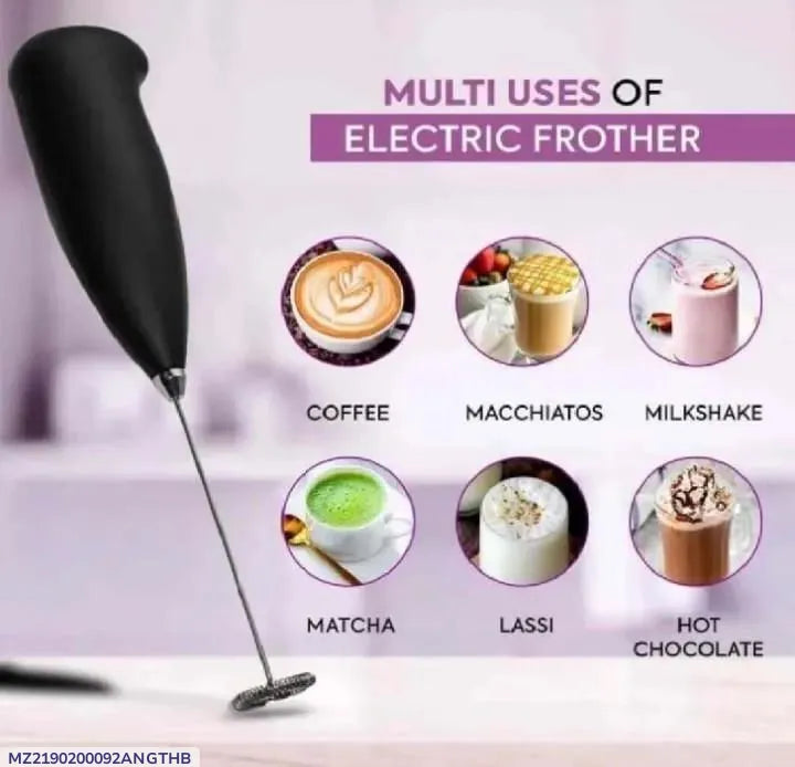 Electric Milk Frothier for Coffee, Matcher, Chocolate