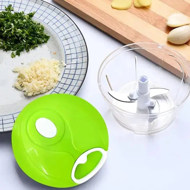 Spin Chopper 300ml ABS Plastic Multicolor Kitchen Essential