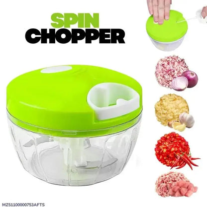 Spin Chopper 300ml ABS Plastic Multicolor Kitchen Essential
