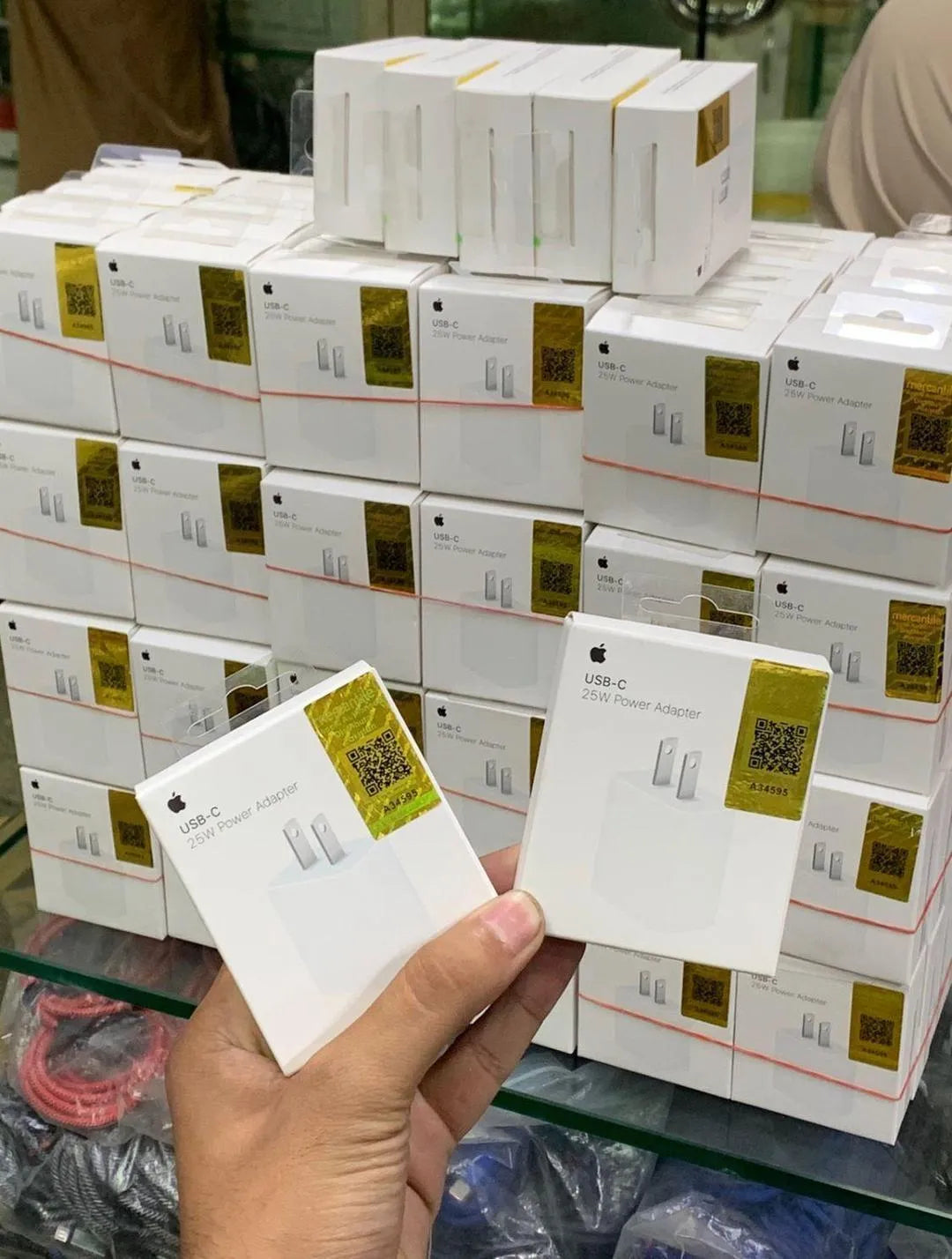 25W Mini Apple Charger White Compact