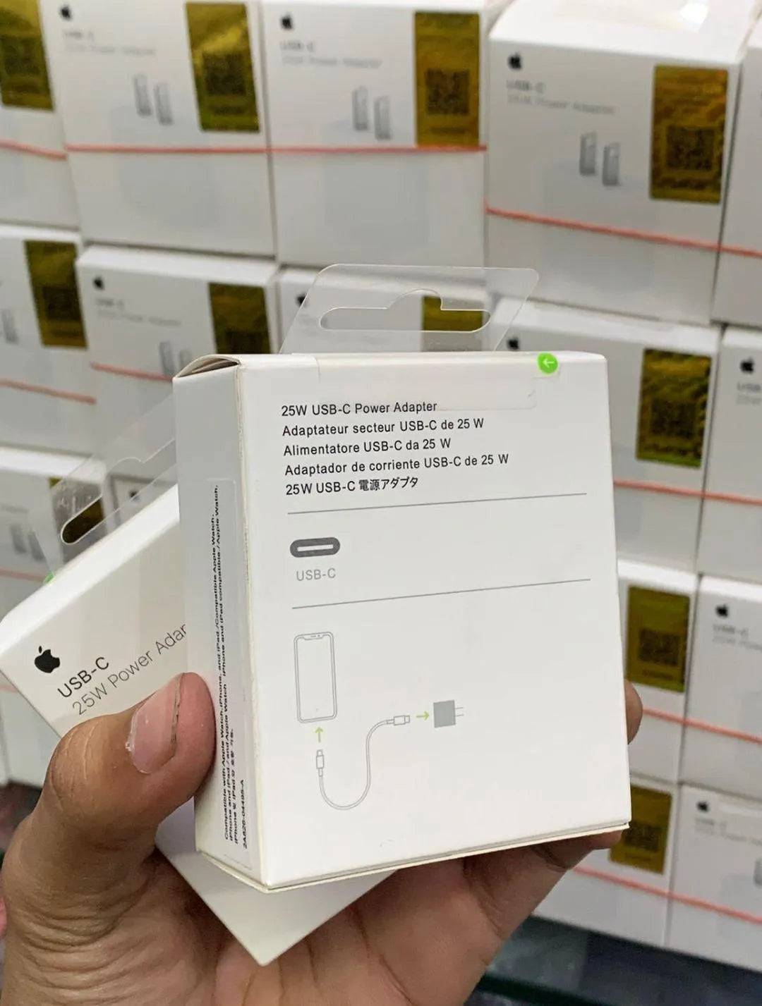 25W Mini Apple Charger White Compact