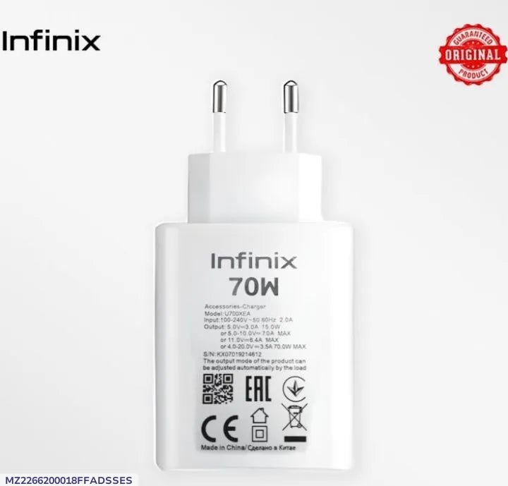 Infinix 70W Charger for Infinix Note 40 PRO