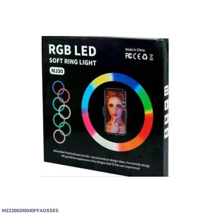 RGB LED Multi Colour Ring Light MJ-30