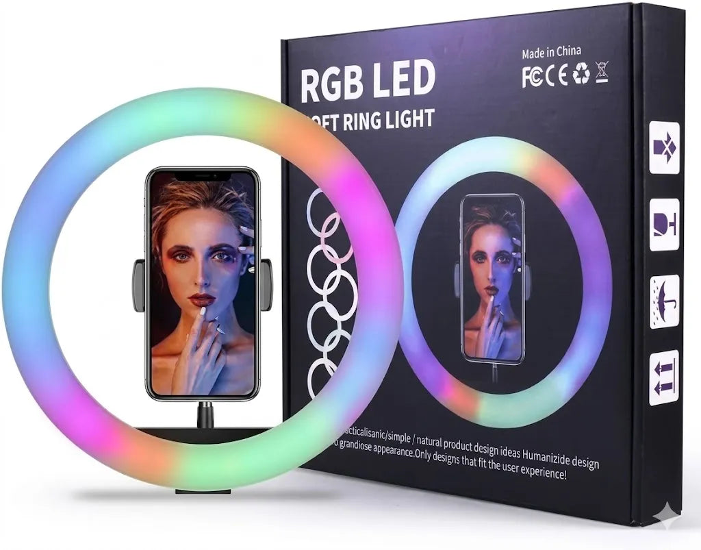 RGB LED Multi Colour Ring Light MJ-30