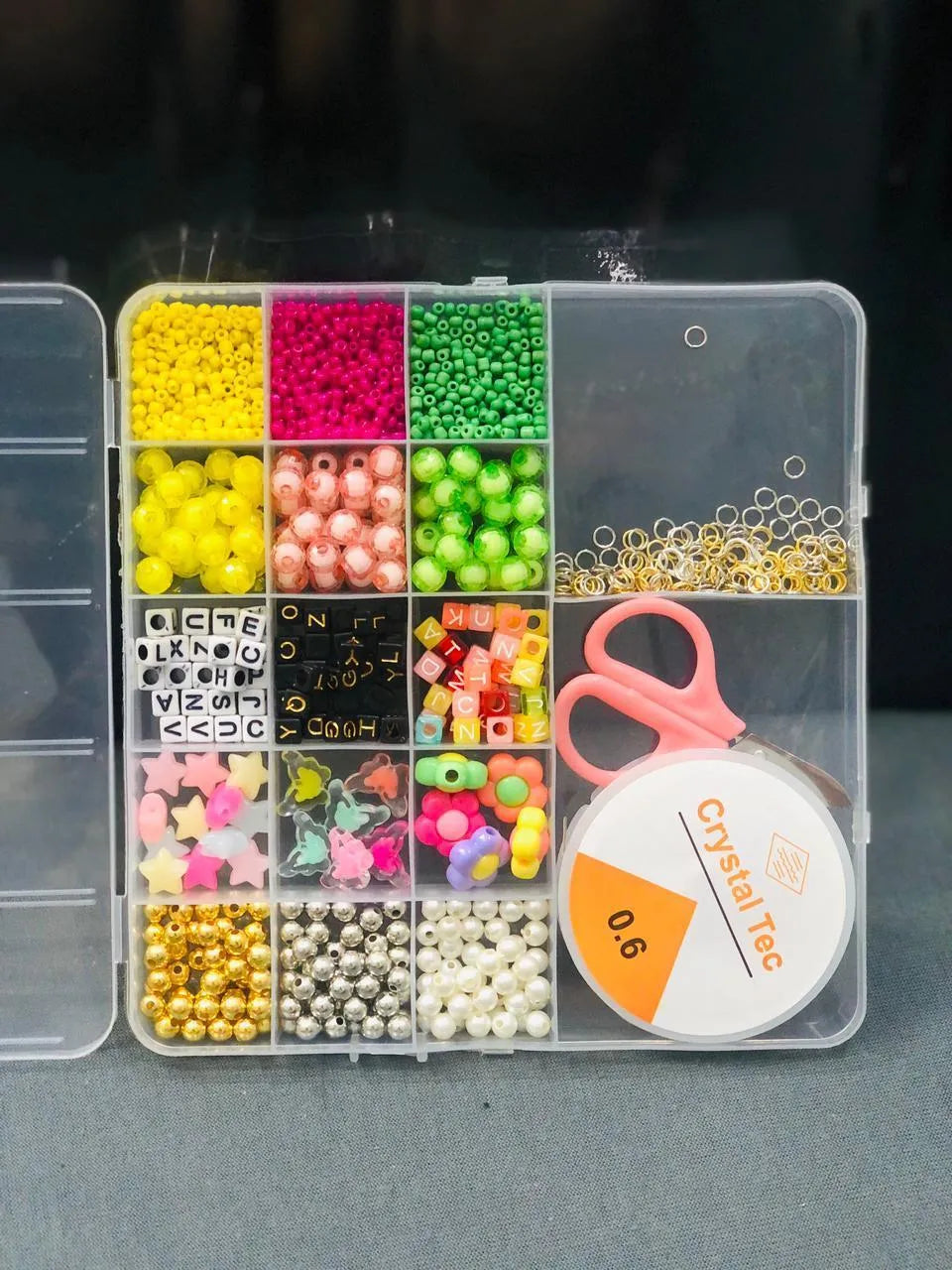Crystal Beads Set Multicolor 6 Inch DIY Jewellery Accessories