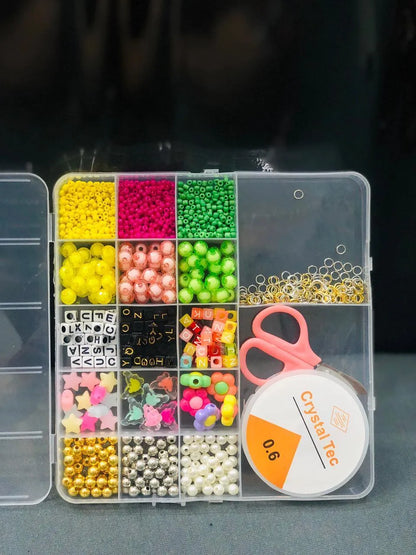 Crystal Beads Set Multicolor 6 Inch DIY Jewellery Accessories