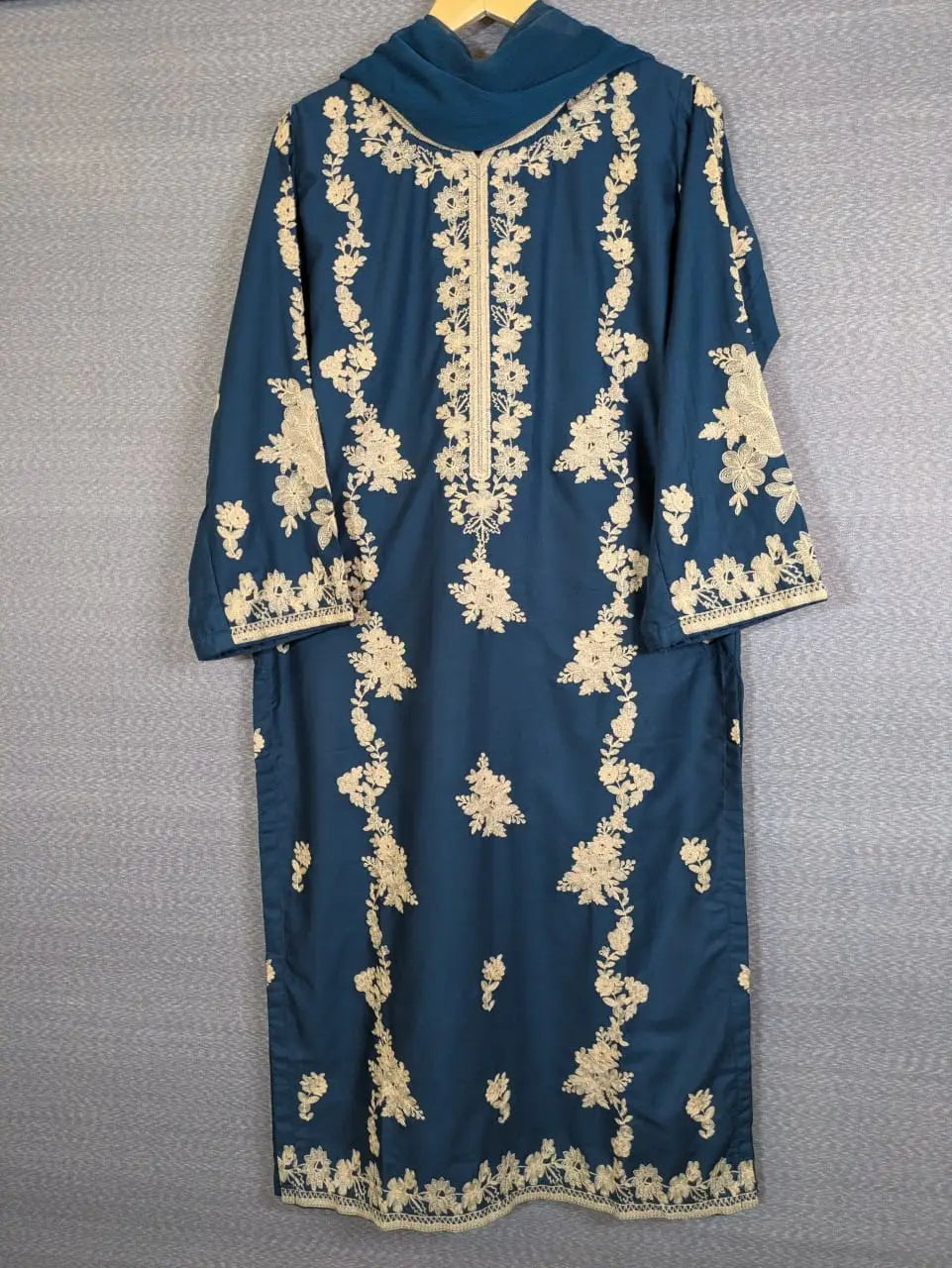 Stunning 3 Pcs Women's Stitched Suit with Embroidered Pattern