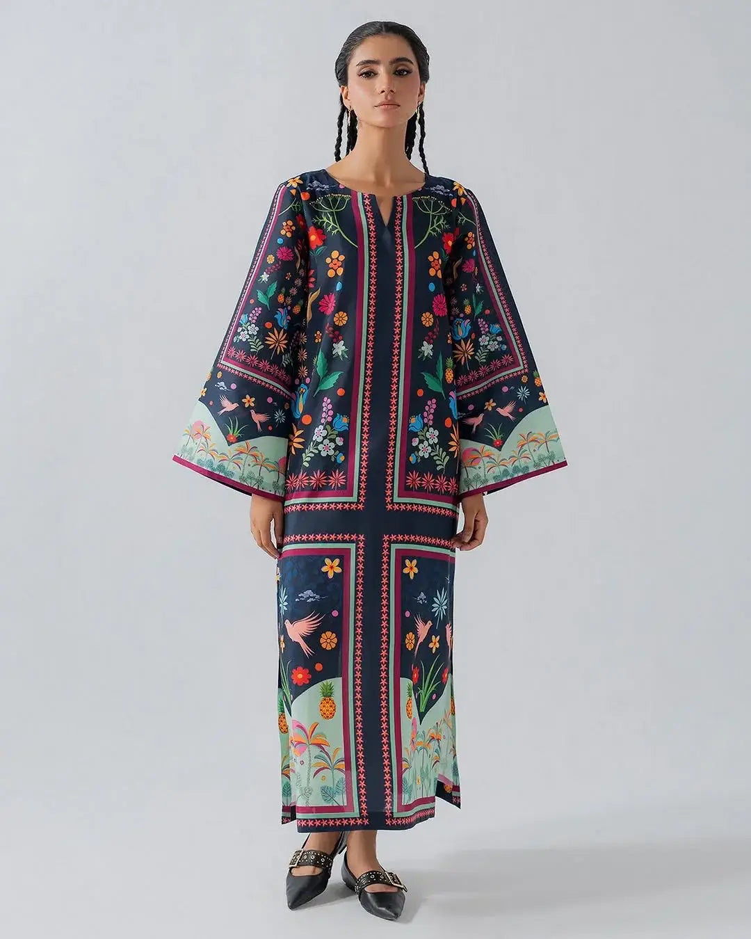 Stylish Women's Stitched Suit - Printed 2 Pcs Shirt and Trouser Set