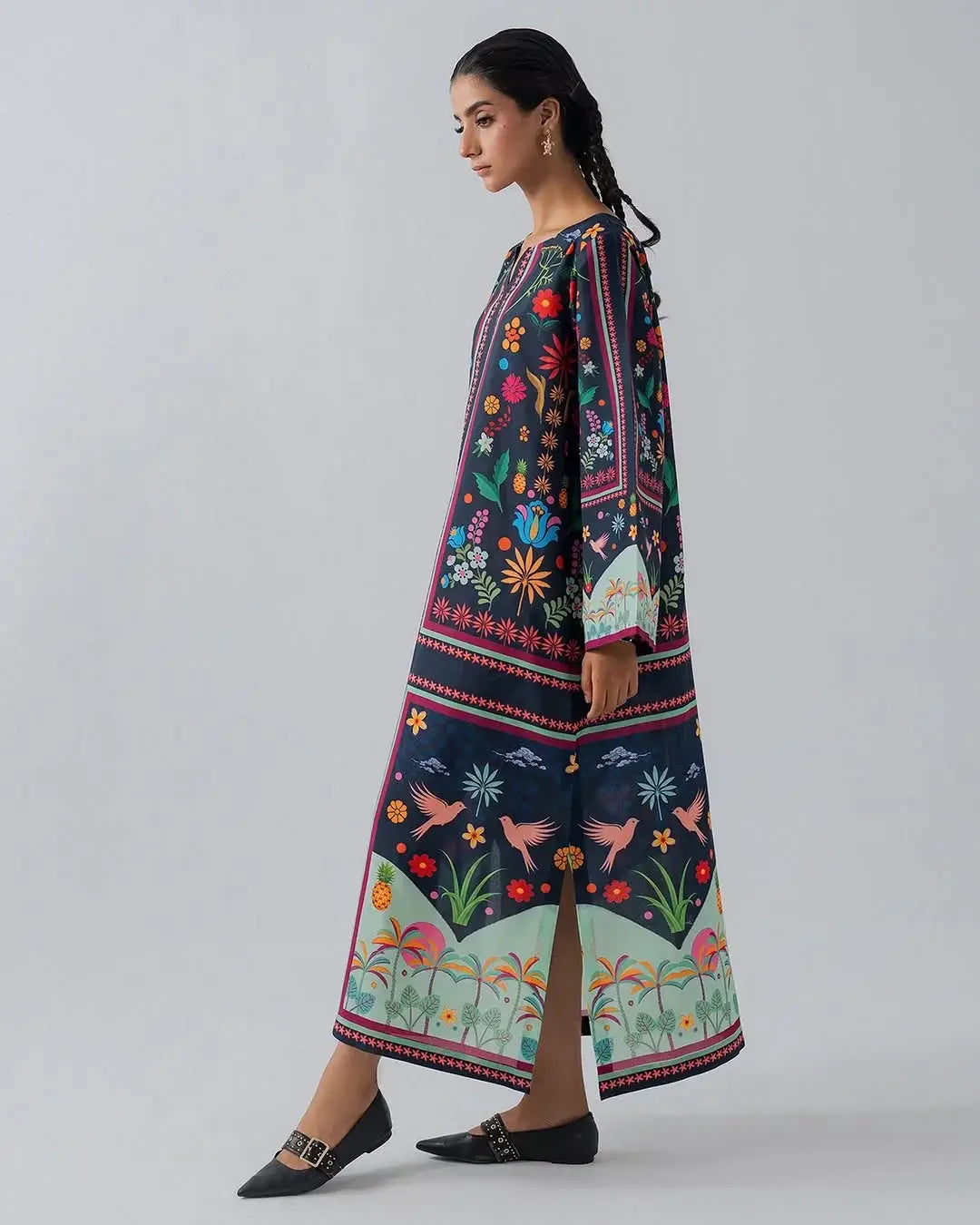 Stylish Women's Stitched Suit - Printed 2 Pcs Shirt and Trouser Set