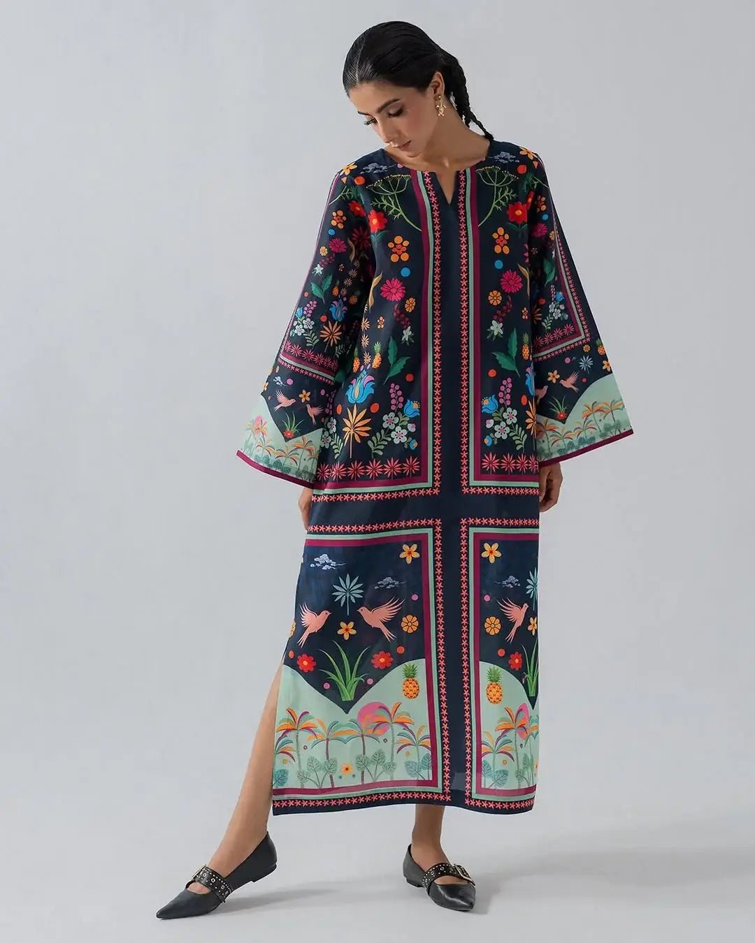 Stylish Women's Stitched Suit - Printed 2 Pcs Shirt and Trouser Set