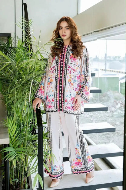 Women's Digital Printed Doria Lawn Cord Set 2PC | Soft Doria Lawn Summer Dress | Casual Printed Co-Ord Set | Stylish Ladies Outfit | Ready to Wear