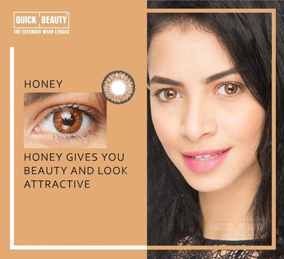 Honey Color Extended Wear Lenses 14.2mm Base