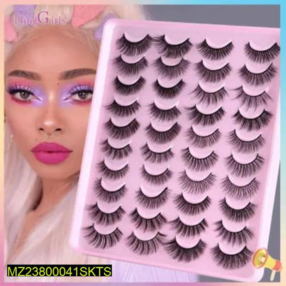 20 Pairs 3D False Eyelashes for Pakistani Women