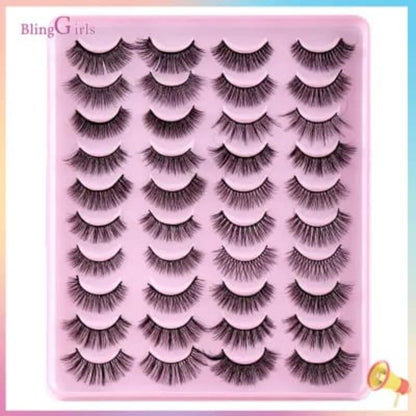 20 Pairs 3D False Eyelashes for Pakistani Women
