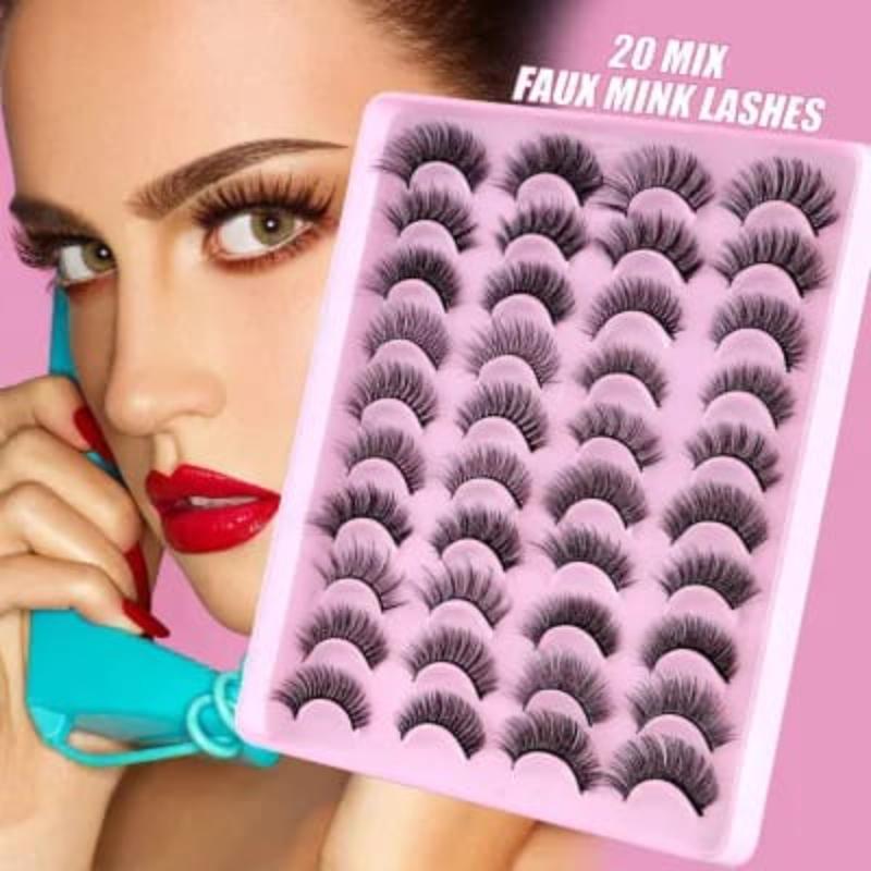 20 Pairs 3D False Eyelashes for Pakistani Women