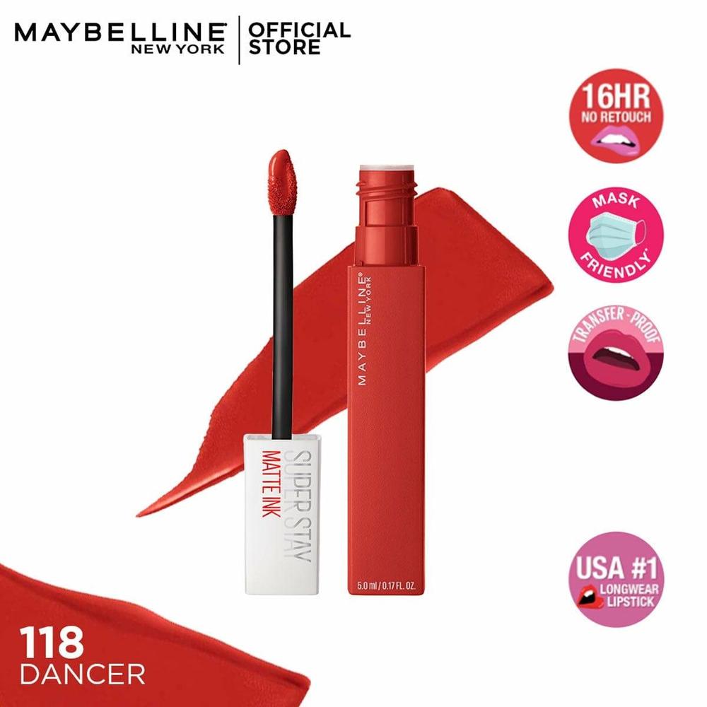 Maybelline Matte Lipstick 12 Shades Long Lasting
