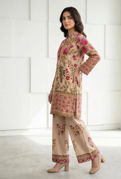 Women's Multicolor Printed Arabic Lawn 2Pc Suit Set