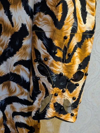 2 Pcs Women's Stitched Linen Printed Shirt And Trouser
